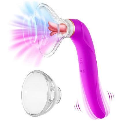 VIBRATOR LECKEND UND SAUGEND