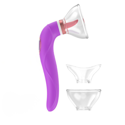 VIBRATOR LECKEND UND SAUGEND