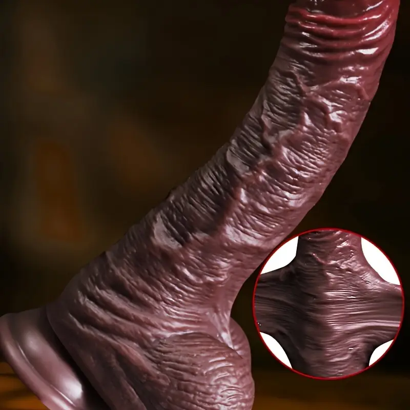 DILDO MOVABLE FORESKIN BLACK