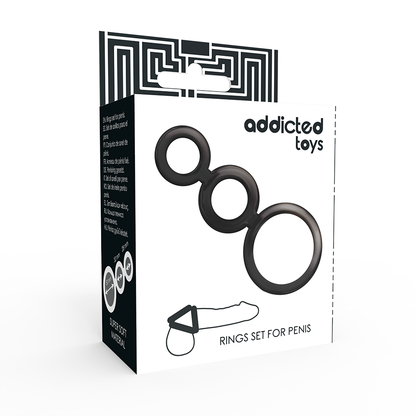 PENIS RING SET BLACK