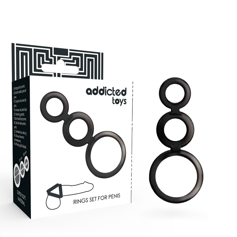 PENIS RING SET BLACK